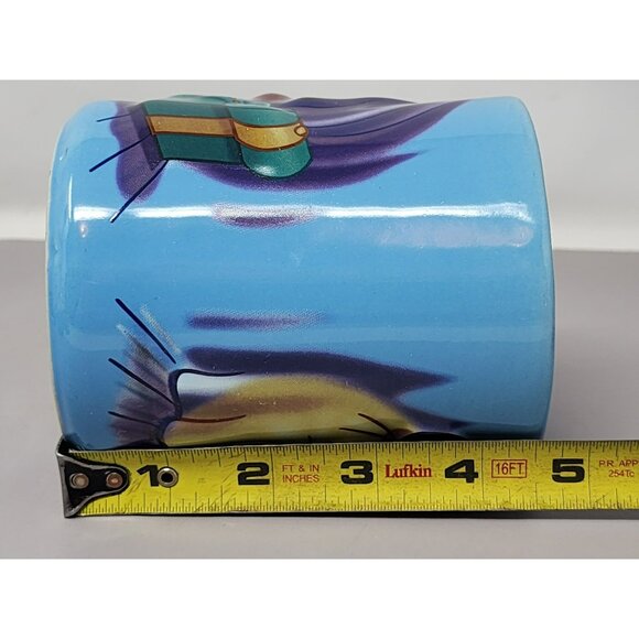 Disney Store Blue Mickey Mouse Ceramic Coffee Mug Starring‎ Tonight 3-D - Picture 8 of 8